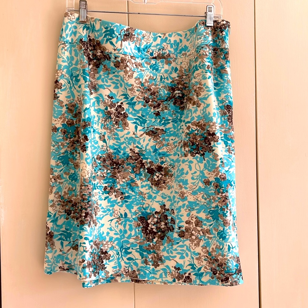 Talbots silk/cotton lined skirt